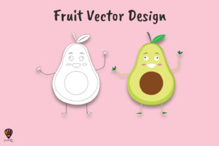 Download Cartoon Avocado Vector Illustration - Avocado Collection