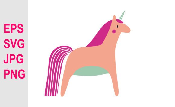 Download Cartoon Unicorn Illustration SVG. - Premium Bundle