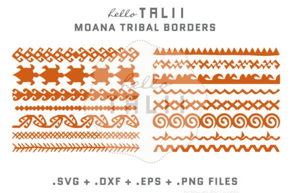 Download MOANA TRIBAL BORDERS SVG CUT FILES - Svg Collection