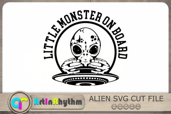 Download Little Monster on Board Svg, Alien Svg - Svg Collection