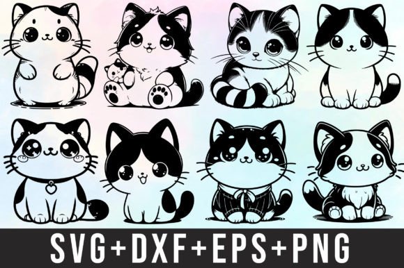 Download Cute Cat Svg Bundle - Svg Collection