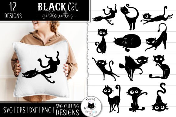 Download Black Cat SVG Files | Cat Silhouettes - Svg Collection
