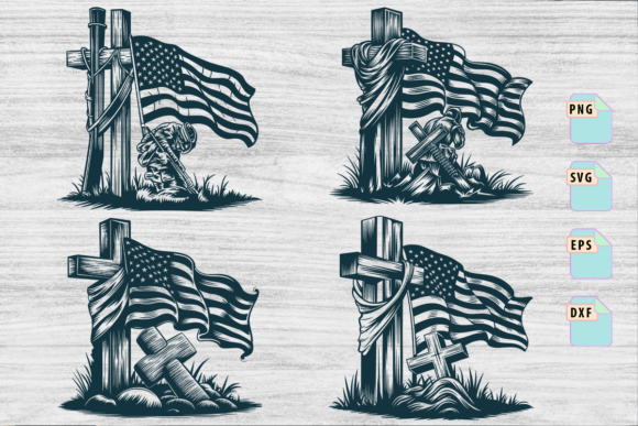 Download Cross American Flag Bundle, Jesus SVG - Svg Collection