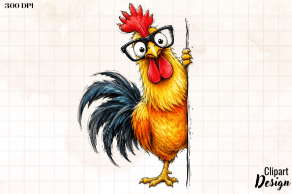 Download Funny Chicken Clipart Design - Premium Bundle