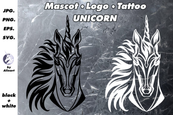 Download Mascot and Logo Unicorn Illustration - Unicorn illustration Collection